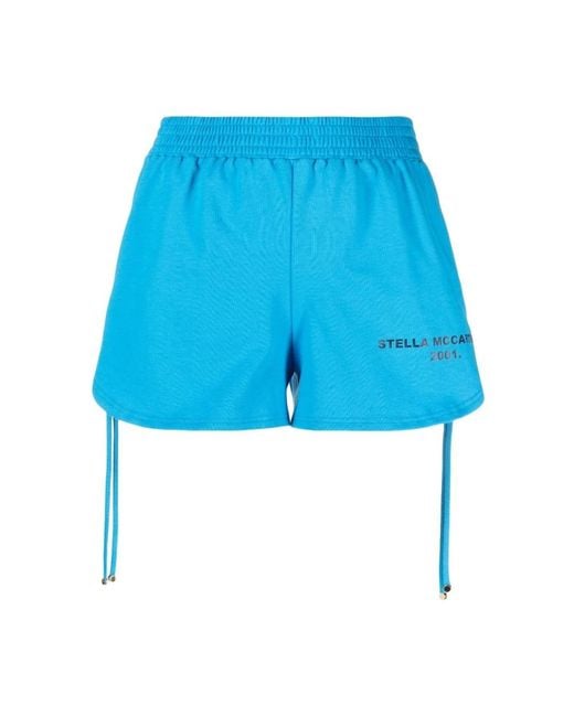 Stella McCartney Blue Short Shorts