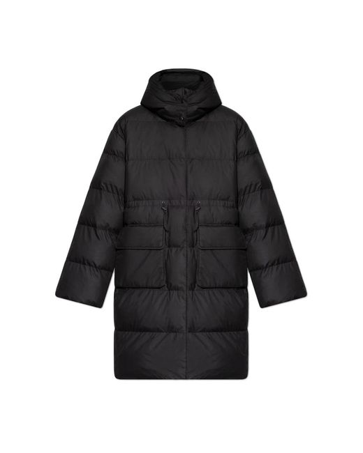 Samsøe & Samsøe Jassen ,Zwart ,Leer Padded Jacket Sahanna in het Black