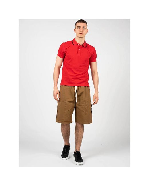 Geox Tops ,Rood ,Katoen Polo Shirt in het Red voor heren
