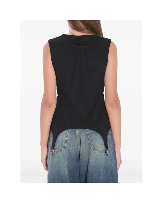 Jean Paul Gaultier Sleeveless Tops in het Black