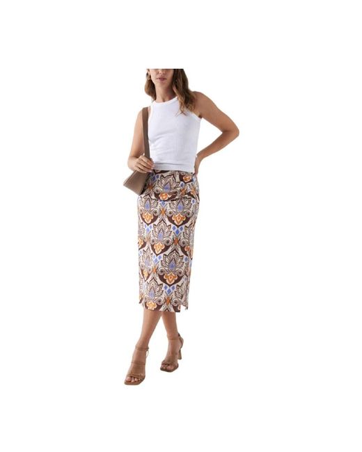 Salsa Jeans Pink Midi Skirts