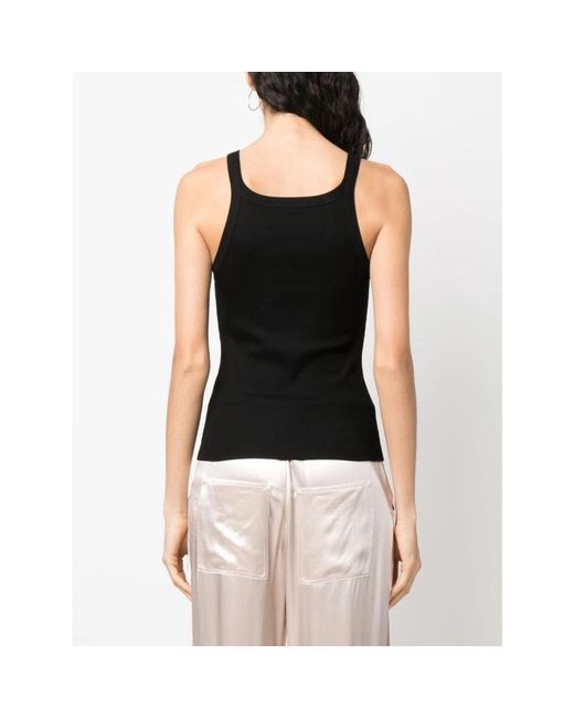 Fendi Black Sleeveless Tops