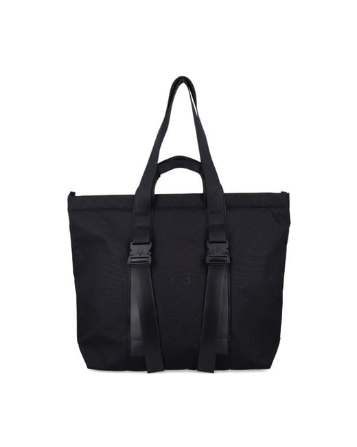 Y-3 Black Tote Bags for men