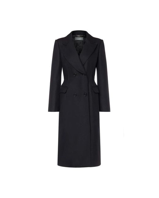 Belted coats di Alberta Ferretti in Black