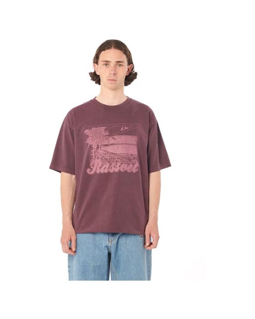 Rassvet (PACCBET) Purple Round-Neck Knitwear for men