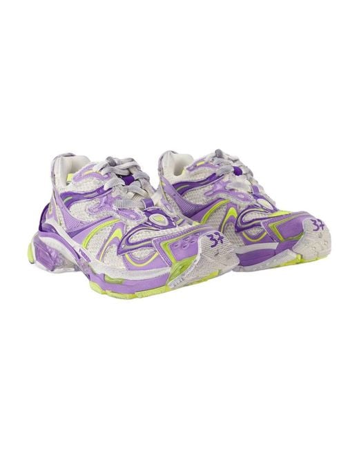Balenciaga Purple Ankle-High Sneakers 'Runner 2.0' By
