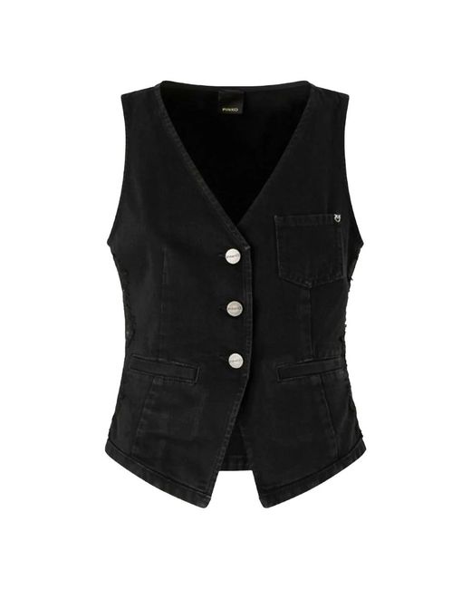 Pinko Black Waistcoats