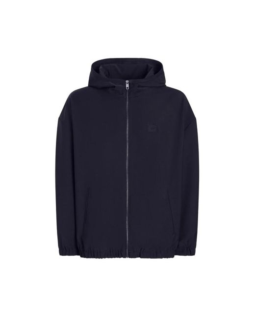 Dolce & Gabbana Blue Light Jackets for men