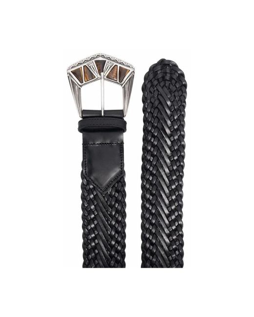 Etro Accessoires ,Zwart ,Gebosseerde Gesp Riem, Verstelbaar Ontwerp in het Black