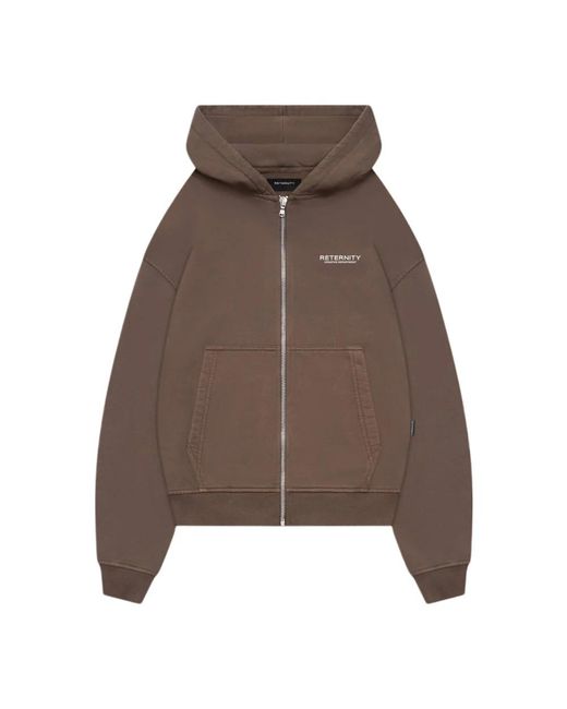 RETERNITY Brown Zip-Throughs for men