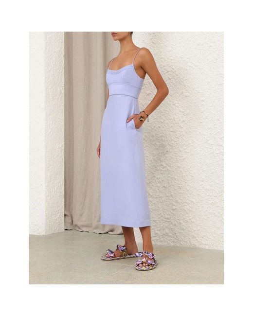 Zimmermann Purple Midi Dresses