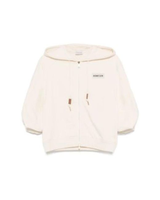 Moncler Zip-Throughs in het Natural