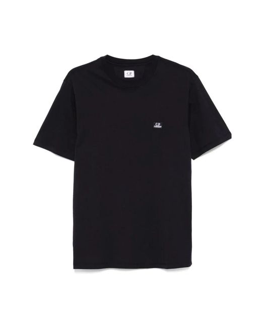 C P Company Jersey Logo Patch Tee in het Black voor heren