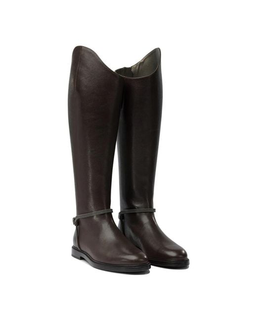 Brunello Cucinelli Black High Boots