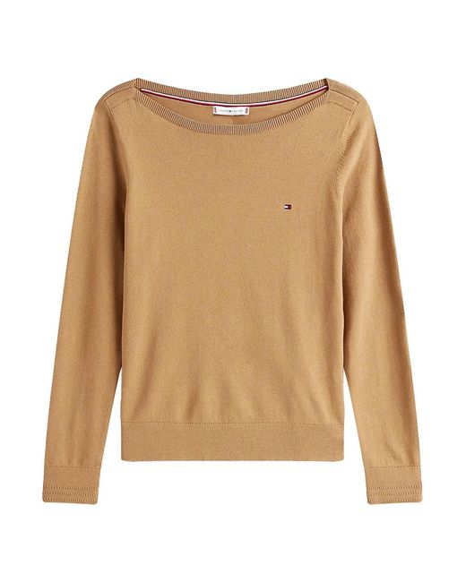 Tommy Hilfiger Round-Neck Knitwear in het Brown