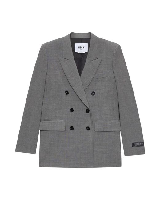 Blazers MSGM en coloris Gray