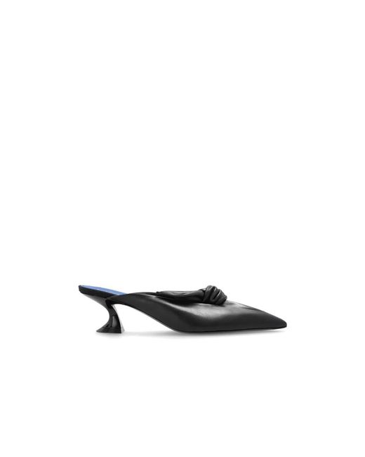 Lanvin Black Heeled Mules