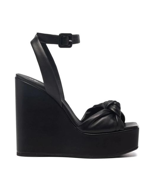Giuseppe Zanotti Black Elegante schwarze flache sandalen