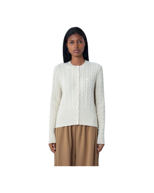 Lacoste Gray Cashmere Knitwear