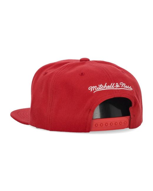 Caps Mitchell & Ness de hombre de color Red