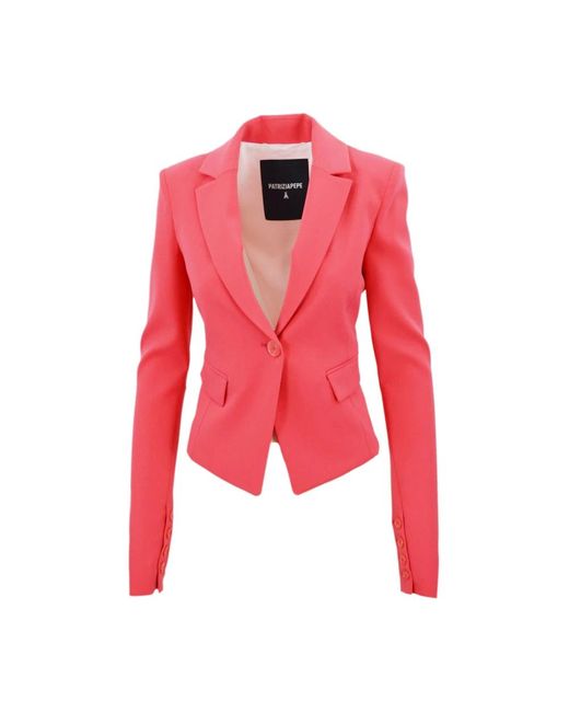 Elegante giacca rosa business di Patrizia Pepe in Red