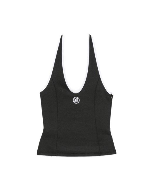 Amiri Black Sleeveless Tops