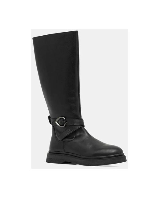 High Boots Blauer en coloris Black