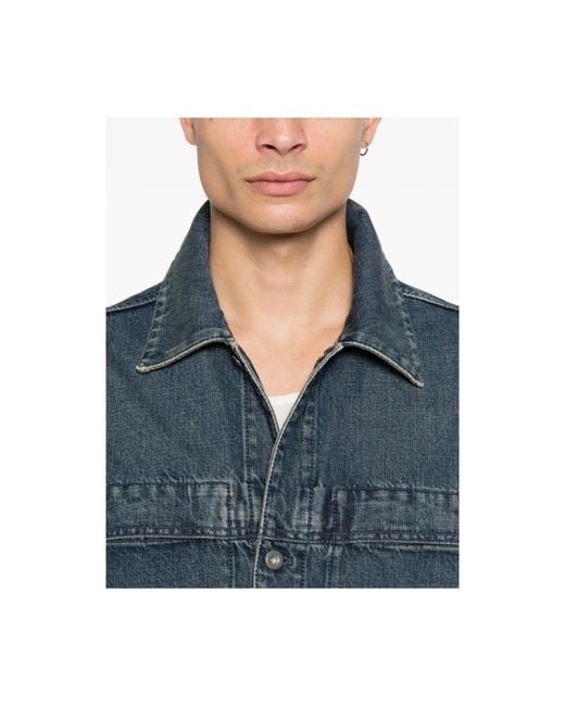 Jil Sander Blue Denim Jackets for men