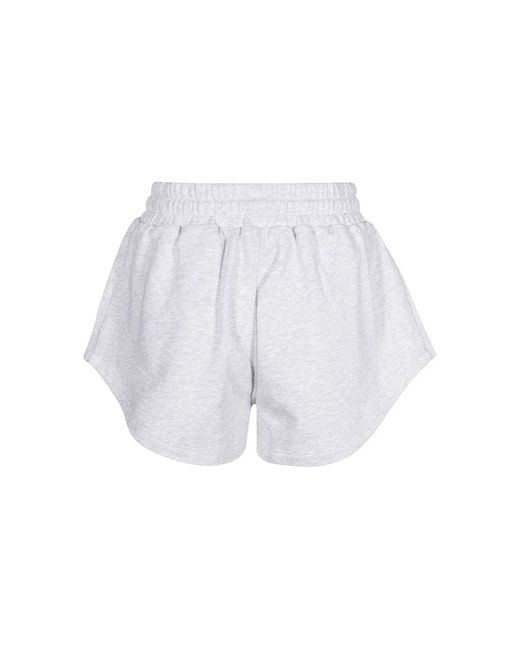 MSGM White Short Shorts