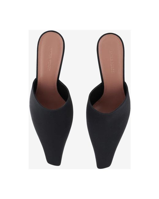 AMINA MUADDI Blue Heeled Mules