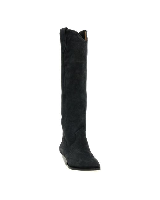 Isabel Marant Black Cowboy & Biker Boots