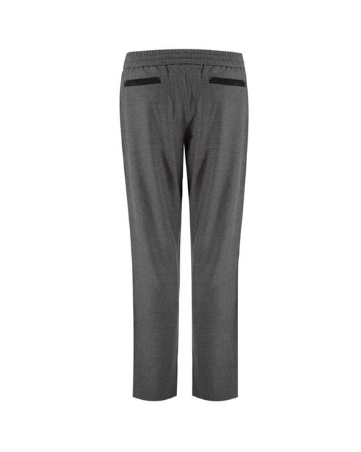 Sease Gray Straight Trousers for men