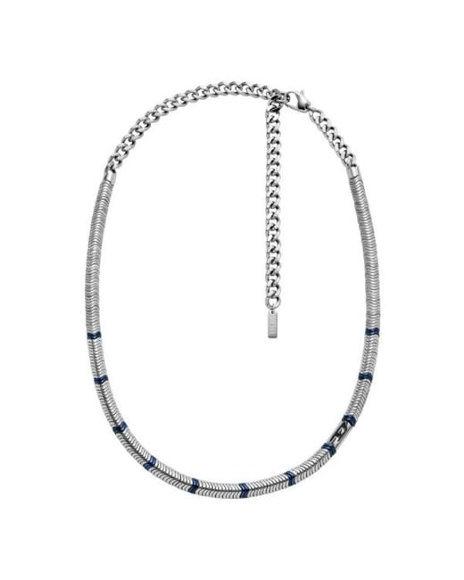 Necklaces di DIESEL in Metallic da Uomo