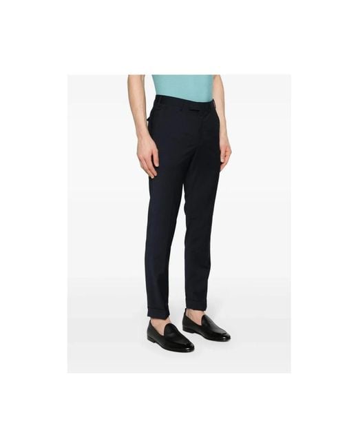 PT Torino Black Suit Trousers for men
