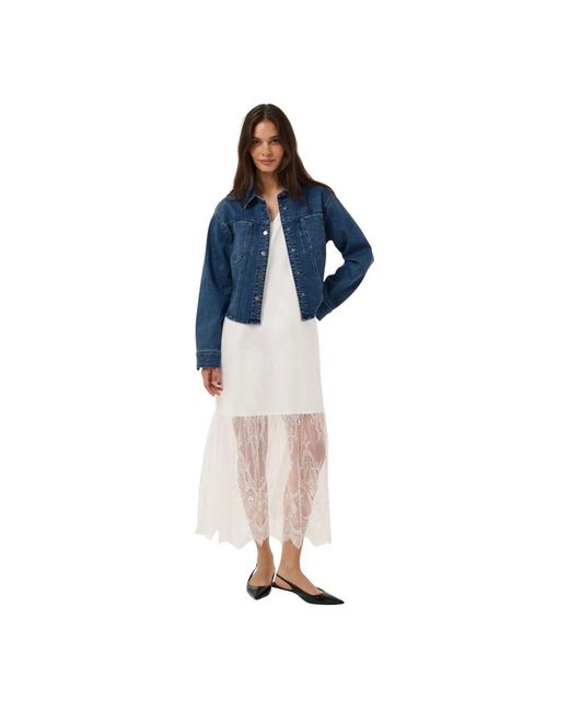 Denim Jackets Kaffe en coloris Blue