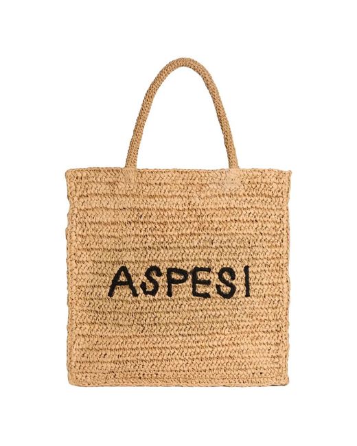 Aspesi Natural Tote Bags