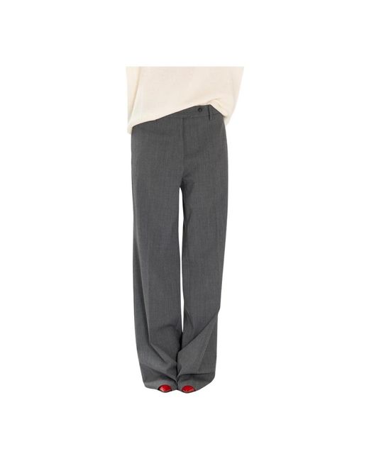 N°21 Gray Wide Trousers