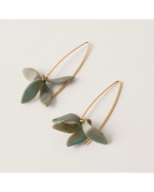 Earrings Malababa de color Green