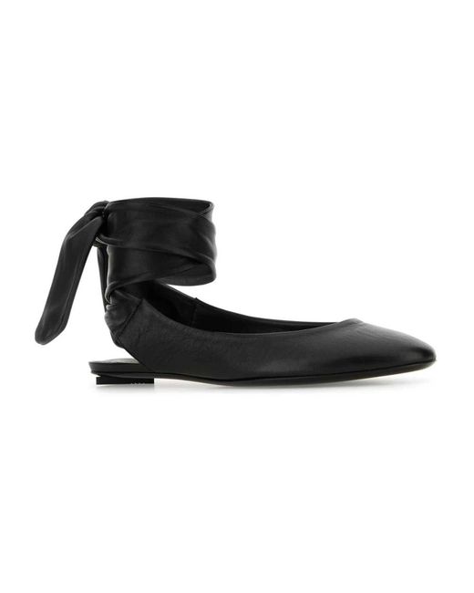 The Attico Black Ballerinas