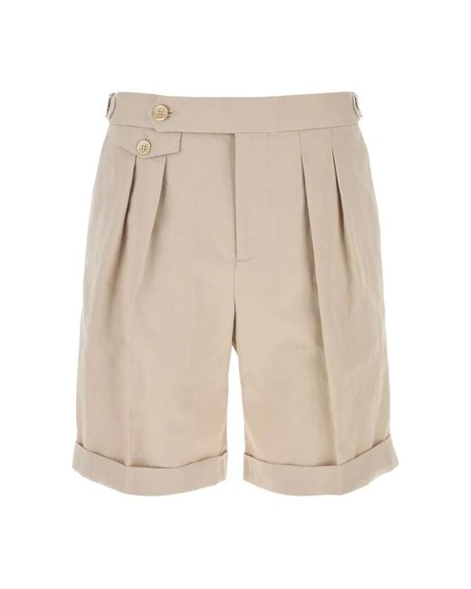 Brunello Cucinelli Natural Casual Shorts for men