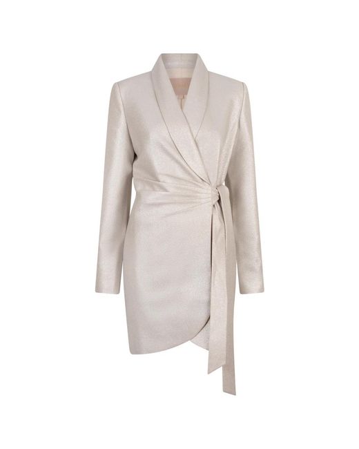 Josh V Natural Elegantes Silbernes Bonita Kleid