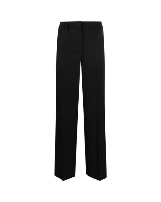 P.A.R.O.S.H. Black Straight Trousers