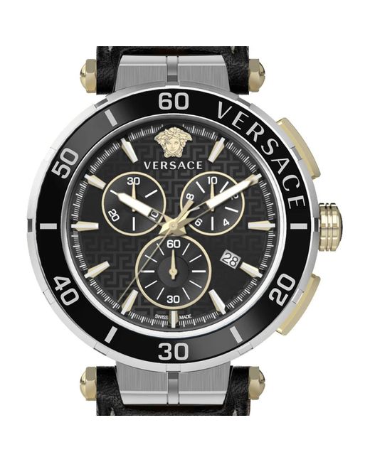 Montres Versace pour homme en coloris Black
