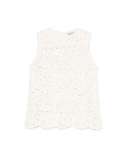 Semicouture White Round-Neck Knitwear