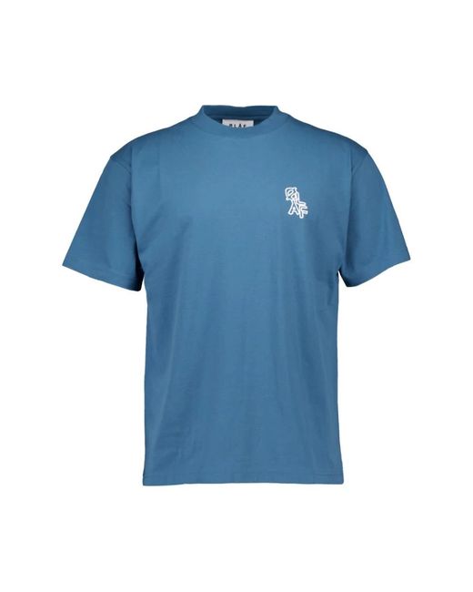 Olaf Hussein Blue T-Shirts for men