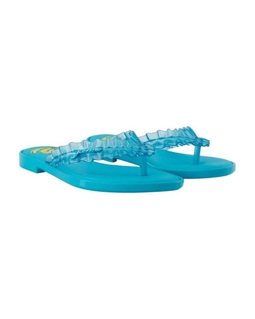 Ganni Blue Flip Flops