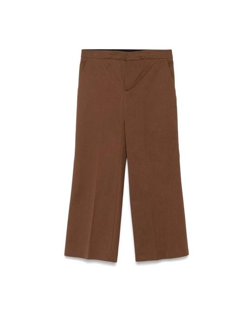 Semicouture Brown Wide Trousers