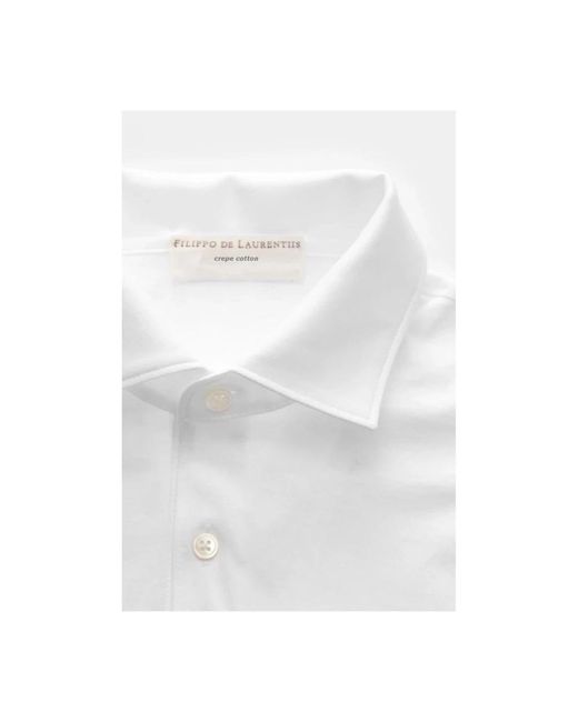FILIPPO DE LAURENTIIS White Polo Shirts for men