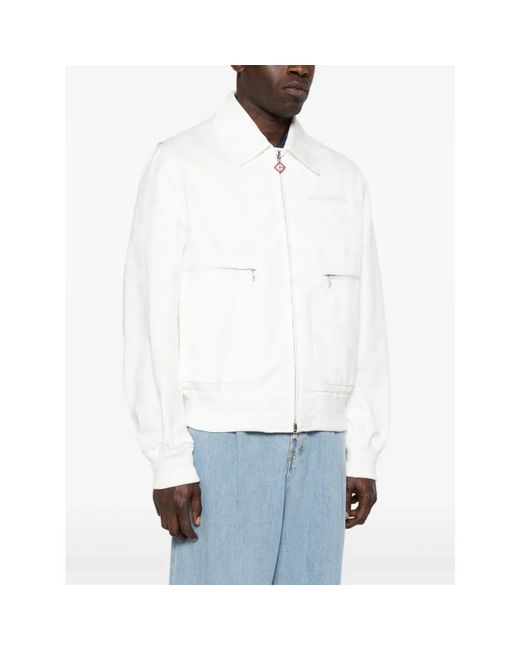 Casablanca Zip-Up Jacket in het White voor heren