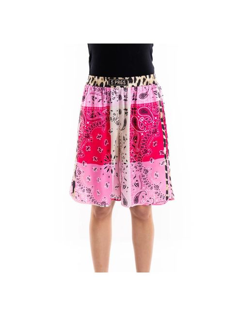 5 PROGRESS Casual Shorts in het Pink